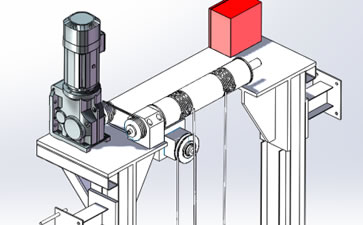 滚筒智能升降提升机三维图图纸(往复式提升机)