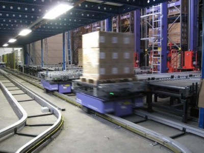 多台車迴圈型無人搬送車系統